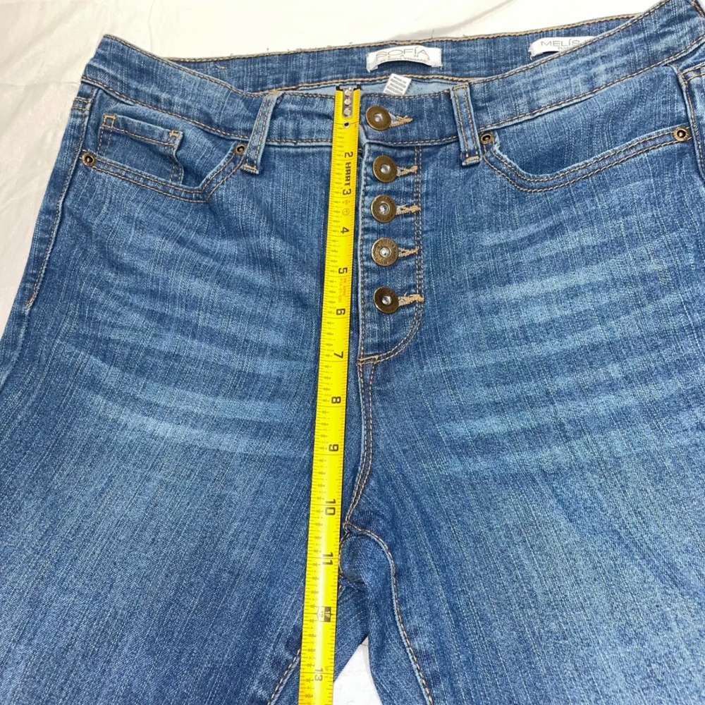 Sofia Jeans by Sofia Vergara Melisa Flare Medium Wash Button Fly Denim Jeans 10 - Picture 5 of 9
